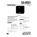 sa-w651 service manual