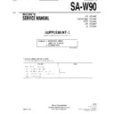 Sony SA-W90 (serv.man2) Service Manual