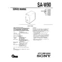 Sony SA-W90 Service Manual