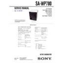 sa-wp780 service manual