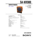 Sony SA-WX900 Service Manual