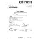 Sony SCD-1, SCD-777ES (serv.man5) Service Manual