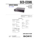 Sony SCD-CE595 Service Manual