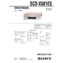 scd-x501es service manual