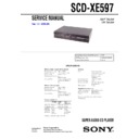 Sony SCD-XE597 Service Manual