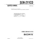 Sony SEN-211CD Service Manual