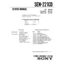 sen-221cd service manual