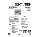 Sony SEN-311, SEN-311CD Service Manual