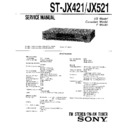 sen-421cd, st-jx421, st-jx521 service manual