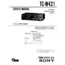sen-421cd, tc-w421 service manual
