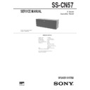 Sony SEN-471, SEN-561A, SEN-T481, SEN-T581, SS-CN57 Service Manual