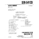 sen-541cd service manual