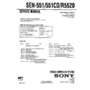 sen-551, sen-551cd, sen-r5520 service manual