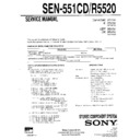 Sony SEN-551CD, SEN-R5520 Service Manual