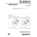 sen-561a, ta-av561a service manual