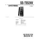 Sony SEN-R5520, SS-T552AV Service Manual