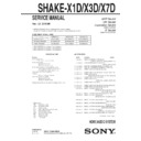 shake-x1d, shake-x3d, shake-x7d service manual