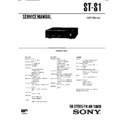 Sony SHC-S1, SHC-S2, ST-S1 Service Manual