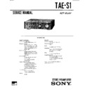shc-s1, tae-s1 service manual