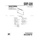 Sony SRF-220 Service Manual
