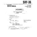 Sony SRF-36 (serv.man3) Service Manual