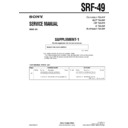Sony SRF-49 Service Manual