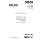 Sony SRF-59 Service Manual