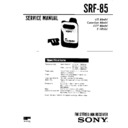 Sony SRF-85 (serv.man2) Service Manual
