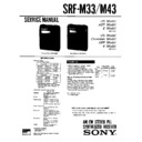 srf-m33, srf-m43 service manual