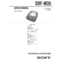 Sony SRF-M35 (serv.man2) Service Manual