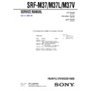 Sony SRF-M37, SRF-M37L, SRF-M37V Service Manual