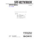 srf-m37w, srf-m85w service manual