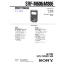 Sony SRF-M606, SRF-M806 Service Manual