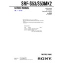 Sony SRF-S53, SRF-S53MK2 Service Manual