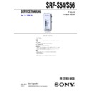 srf-s54, srf-s56 (serv.man2) service manual