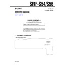 srf-s54, srf-s56 (serv.man3) service manual