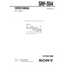 Sony SRF-S54 Service Manual
