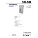 Sony SRF-S84 (serv.man2) Service Manual