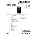 srf-sx906 service manual
