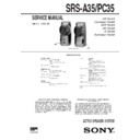Sony SRS-A35, SRS-PC35 Service Manual