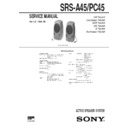 Sony SRS-A45, SRS-PC45 (serv.man2) Service Manual