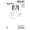 srs-a57, srs-pc57 service manual