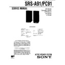 srs-a91, srs-pc91 service manual