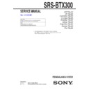 Sony SRS-BTX300 (serv.man2) Service Manual