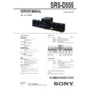 Sony SRS-D555 Service Manual