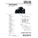 srs-d9 service manual