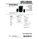 Sony SRS-DB500 Service Manual