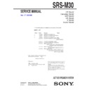 srs-m30 service manual