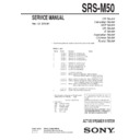 Sony SRS-M50 Service Manual