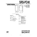 Sony SRS-PC40 (serv.man2) Service Manual